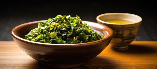 Poster - Fresh salad and a small cup of tea