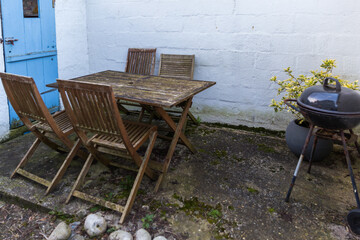 Canvas Print - tables and chairs in a restaurant