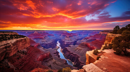 Wall Mural - canyon sunset.