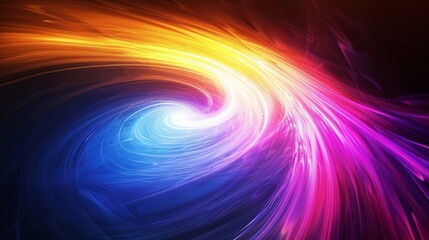 Aufkleber - Colorful abstract swirl