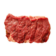 Canvas Print - A piece of meat close-up on a transparent