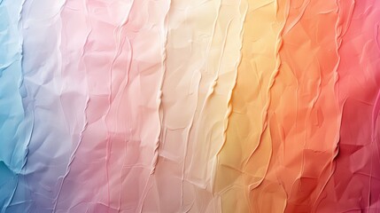 Poster - A colorful, abstract painting with a rainbow of colors. The painting is made up of different shades of pink, yellow, and blue. The colors are blended together in a way that creates a sense of movement