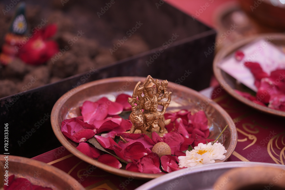 Maa Ambe Mataji Puja in Hindu Wedding Rituls | Indian Traditional ...