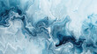 Abstract blue and white swirls mesmerizing marbleized effect. Fluid texture and waves serene and calming visual. Cool palette tranquil mood design.