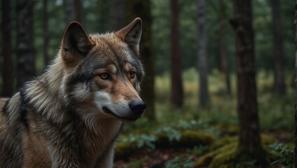  wolf in the forest
