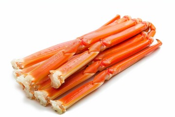 Wall Mural - Crab sticks on white background