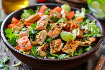 Sticker - Fattoush salad with lime vinaigrette