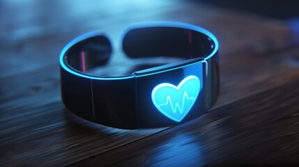 Poster - Smart Bracelet With Heart Symbol