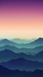 Serene Mountain Landscape in Neo-Geo Minimalism Style Generative AI