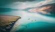 Serene Kayaking Adventure on the Sea of Galilee Generative AI