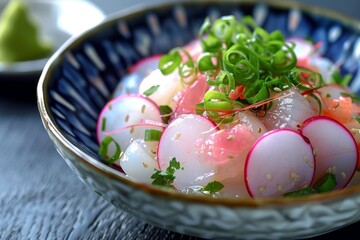 Wall Mural - Imitation crab salad with Japanese rice wine