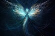 Ethereal Guardian Angel with Elegant Wings Generative AI