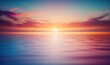 Ethereal Sunset Sky and Ocean Landscape Generative AI
