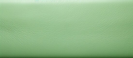 Poster - Close-up of small hole on green leather surface
