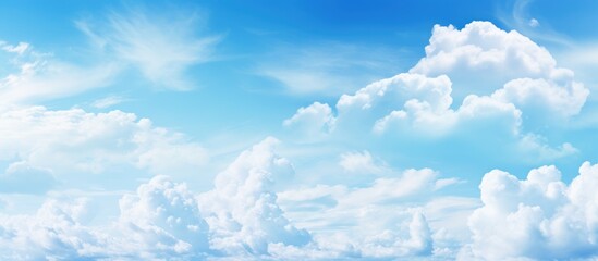 Poster - Boat floating on serene waters under clear blue sky