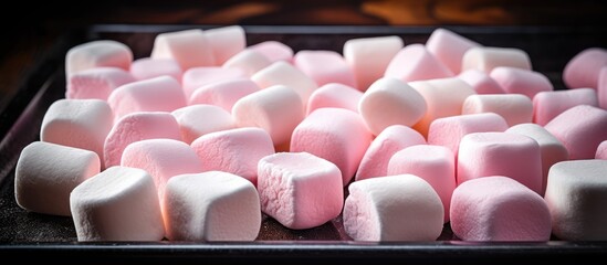 Poster - Marshmallows on a table