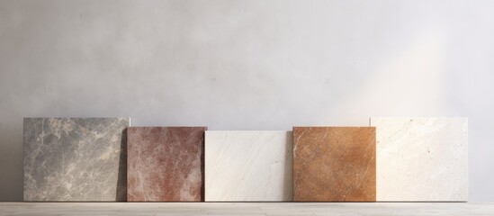 Poster - Marble blocks displayed table