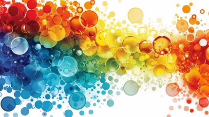 Wall Mural - A modern background with a rainbow of colors