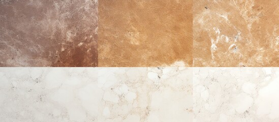 Aufkleber - White and Brown Marble Wall Close-Up