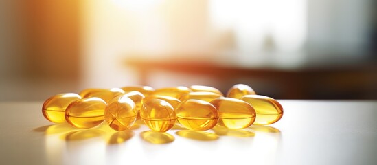Aufkleber - Yellow pills array on tabletop