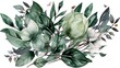 Delicate Watercolor Floral Bouquet Generative AI