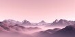 Serene Mountain Landscape in Soft Blush and Lavender Tones Generative AI