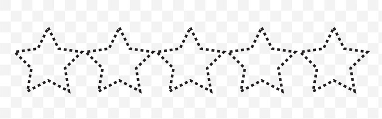 Wall Mural - Five stars icon Vector. Star icon collection. Blank star vector icons set with shadow. Black line stars mock up isolated on transparent background. Vector design element. 123