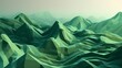 Serene Abstract Mountain Landscape Generative AI