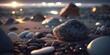Serene Beachscape with Cinematic Lighting Generative AI