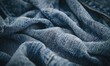 closeup view of blue denim fabric, abstract background