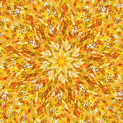 Poster - Hypnotic circular tile rectangle mosaic background - abstract colorful vector design