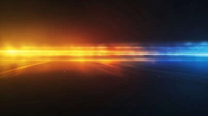 Poster - Abstract Light Flare Over Black Background