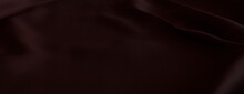 Deep Plum Red Textile With Ripples And Folds. Luxury Surface Background.