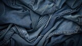 Fototapeta  - blue jeans texture background. Generative AI