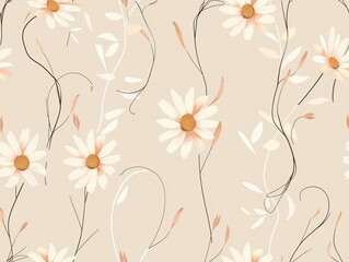 Naklejka na meble Floral pattern