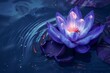 Sacred Bloom: Lotus Flower in Cosmic Radiance - Transcendent Tranquility, Divine Glow	
