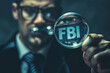 FBI Agent with Magnifying Glass, Investigation Theme
