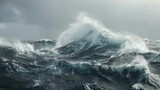 Fototapeta  - Wave in a rough sea, Azores Islands