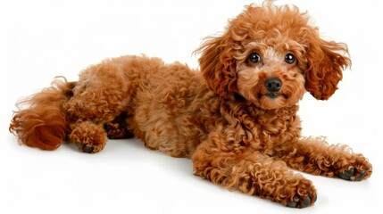 Wall Mural - red hair toy poodle