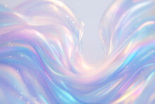 カラフルな虹色のマーブル模様ホログラムのような波紋の背景