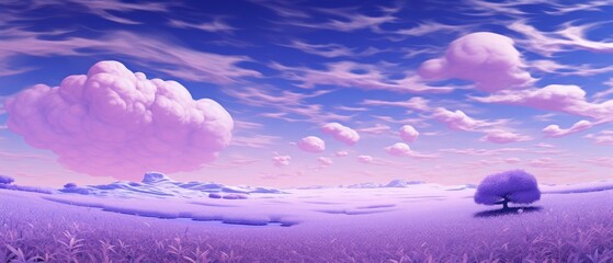 Poster - lavendar plain background