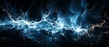 Fototapeta Łazienka - Lightning, transparent black background, mocap motion capture