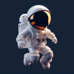 Wall Mural - Human moon day astronaut outer space spacecraft rocket illustration
