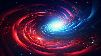 Wall Mural - Digital galaxy colorful black hole scene abstract graphic poster web page PPT background