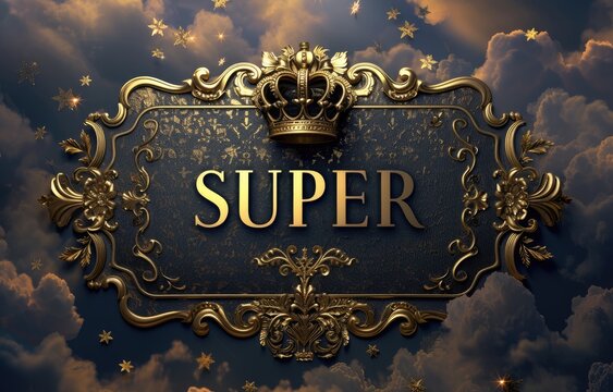 Superior branding, sleek and stylish logo text word Super, design, modern typography and bold graphic elements for impactful marketing and brand identity