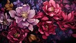 floral pattern background , viva magenta color.