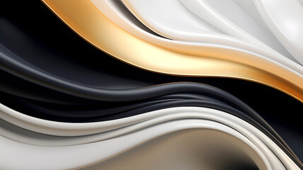 Digital technology white black ivory geometric curve abstract poster web page PPT background