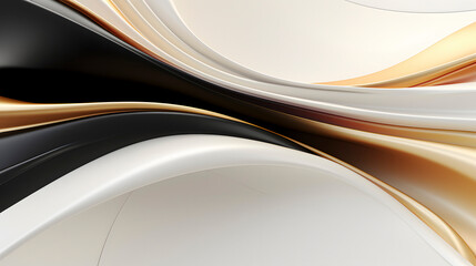 Digital technology white black ivory geometric curve abstract poster web page PPT background