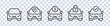 Car related icon set, Car rental service and sharing icon  