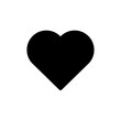 heart vector icon. heart black symbol flat illustration for web and app..eps